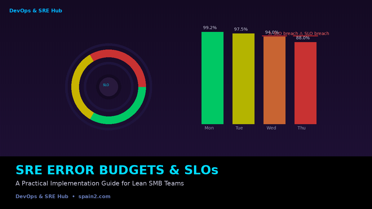 SRE Error Budgets and SLOs: A Practical Implementation Guide for Lean SMB Teams